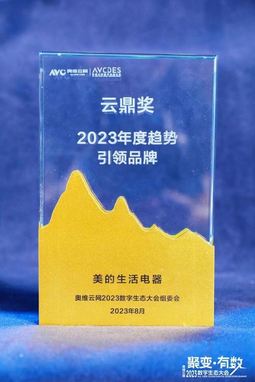 美的小家電榮膺2023奧維云網(wǎng)云鼎獎(jiǎng)，悅云科技驅(qū)動生活家電領(lǐng)域再創(chuàng)新高